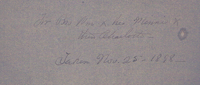backing to Taken Nov. 25 1898