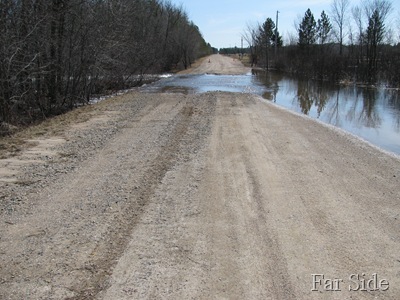 Shell River over the road near the Stearns Farm