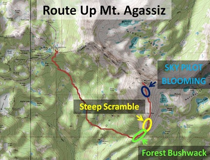 Agassiz route map
