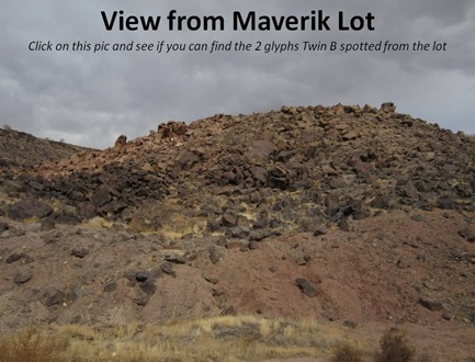 View from Maverik lot