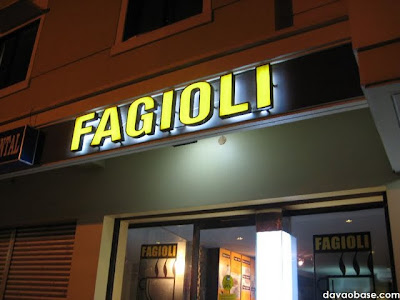 Fagioli Coffee Club: E. Quirino Avenue, Davao City