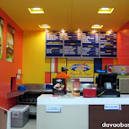 Bright colors adorn the Brothers Burger counter