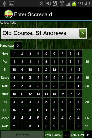 Golf Society Manager Screen 3