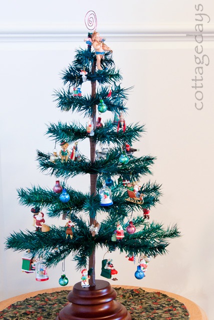 dining room feather tree