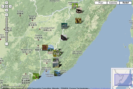 Localisation des photos : Primorie (Oussouri) et région de Khabarovsk