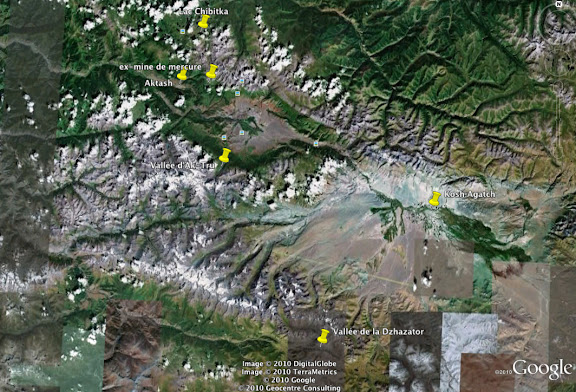 Au sud d'Aktash et de Kosh Agatch : les vallées d'Ak-Tru et de la Dzhazator dans les Monts Yuzhno-Chuiski