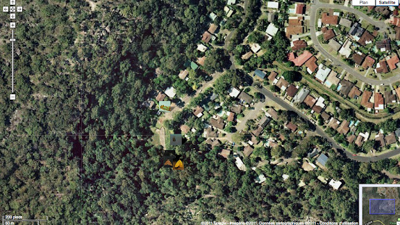 Hétérocères d'Australie - Localisation des photos près d'Umina Beach