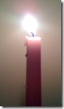 Rose Advent Candle