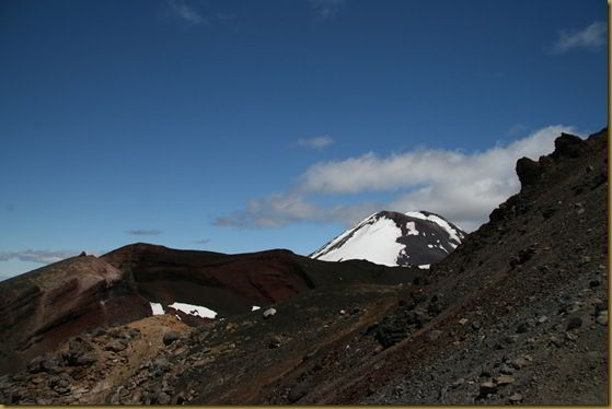 Red crater and Mount Ngauruhoe. f10, 1/200th sec ISO 100