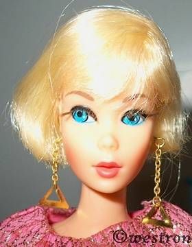 Barbie Hair Fair doll Golden Groove Sears Exclusive original earrings 1960s Mattel