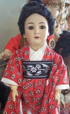 Antique bisque doll Simon & Halbig S & H Asian