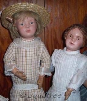Antique Schoenhut character doll wood wooden
