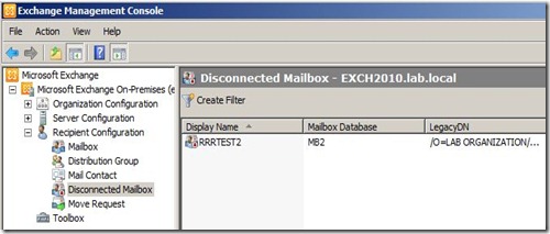 Disconnected-EMC-mailbox