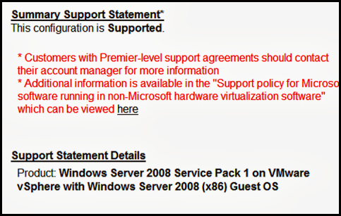 Verifying Microsoft Exchange 2010 Support in VMware vSphere.