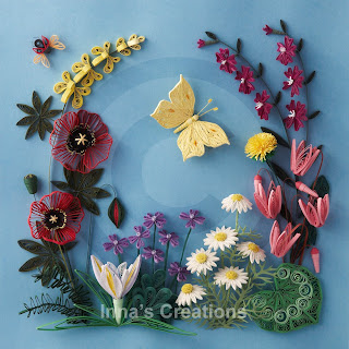Flowers of Israel, paper quilling