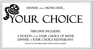 dinner and a movie your choice