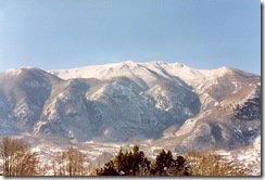 Monti dell'Oasi con la neve