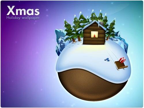 Globe Polar Christmas Wallpaper