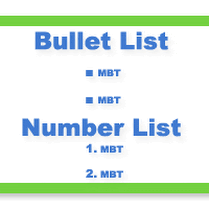 Customize Bullet List and Number list Using Hover Effect