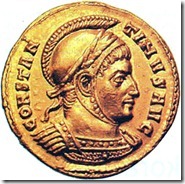 Constantinus egy római pénzérmén_Ki legyen a birodalom támasza