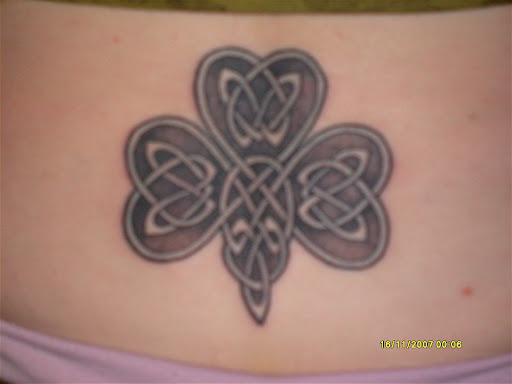 celtic clover tattoo. celtic shamrock tattoos