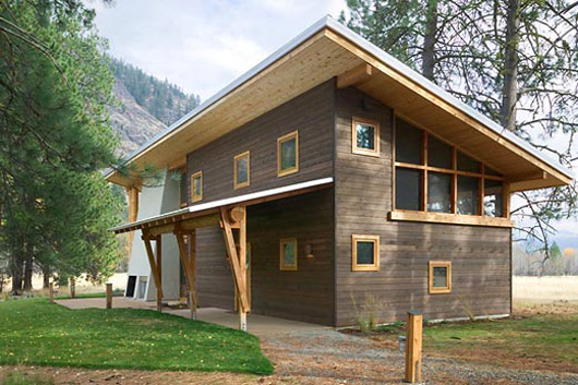 Small wooden house designed by Balance Associates Architects, located ...