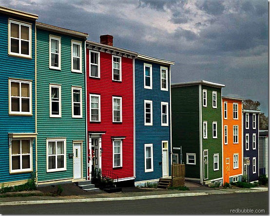 colourful houses redbubble 2