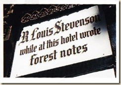 plaque Stevenson Auberge Siron