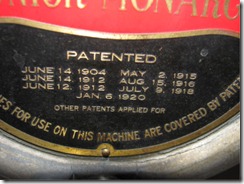 Closeup of Patent Info
