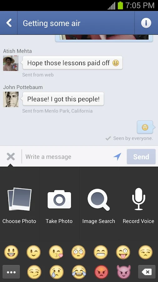 Facebook Messenger - screenshot