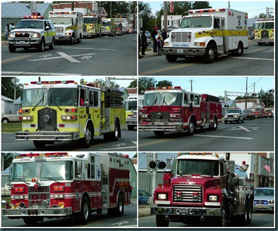 fire truck collage