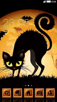 Halloween Theme : Pumpkin and Black Cat Wallpaper APK Screenshot Thumbnail #1