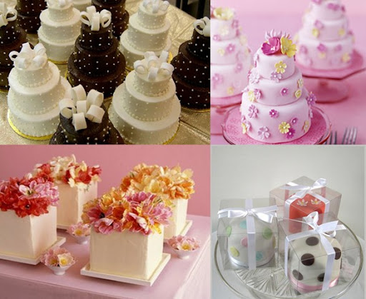  and reduce the amount of wedding cake you need mini wedding cakes