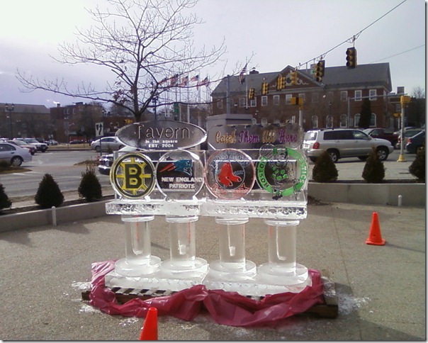 Tavern in the Square, ice sculpture