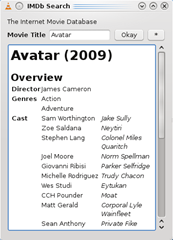 info fetched by VLC extension from IMDB