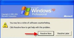 you may be a victim of software counterfeiting