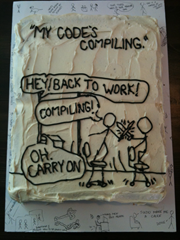 birthday cake perfect for a programmer