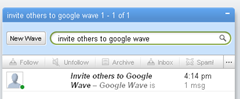 invite others to Google wave