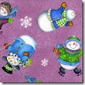 Winter Joy - Snowman Toss Plum #219-3