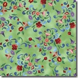 Angels Among Us - Floral & Scroll Green #20852-H