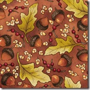 Cinnamon Spice - Leaves & Acorns Rust #226-51