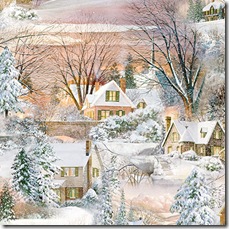 Winter's Gleam - Village Scenic #21-152