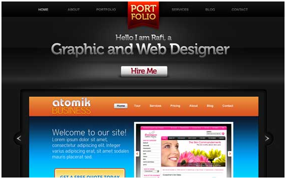 creative portofolio web desain tutorial