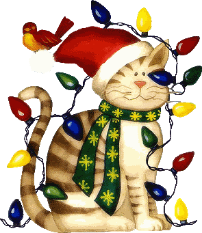 gifs gato feliz navidad cat_lights