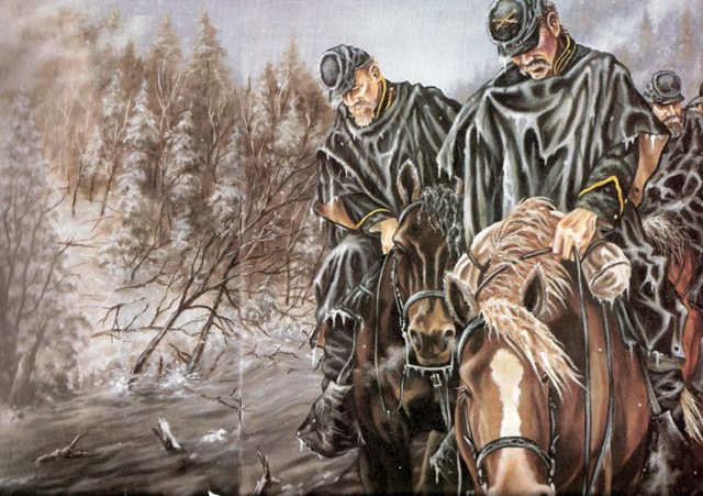 [Peter Gaut's painting of Averell's Raid[4].jpg]