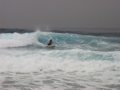 Tim surfing Jamaica