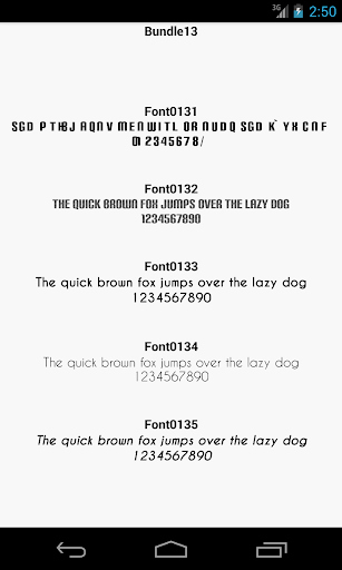 Fonts for FlipFont 13