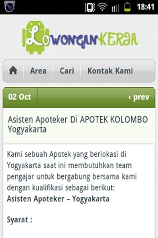 Lowongan Kerja