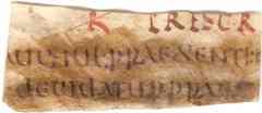 Fragment of Gregorian Code