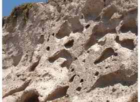 Volcanic layer at Akrotiri